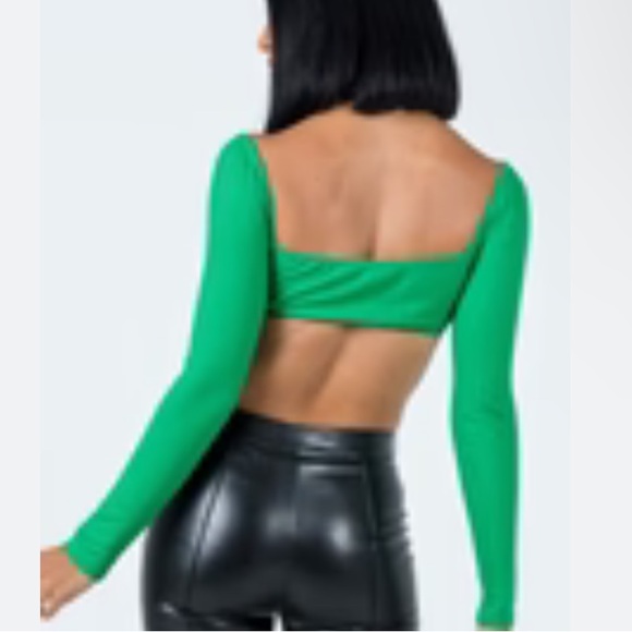 Princess Polly Becca Long Sleeve Crop Top - Picture 3 of 5